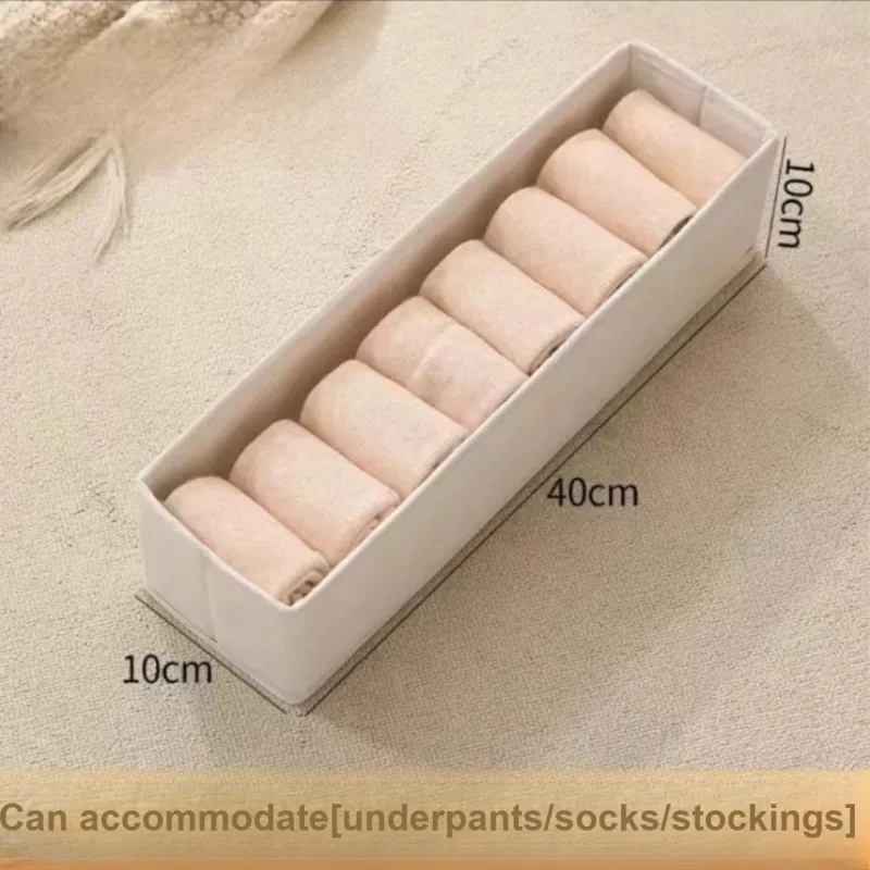 Yan Family Home Cotton Linen Blend Foldable Washed Pants Underwear Drawer Wardrobe Set-8