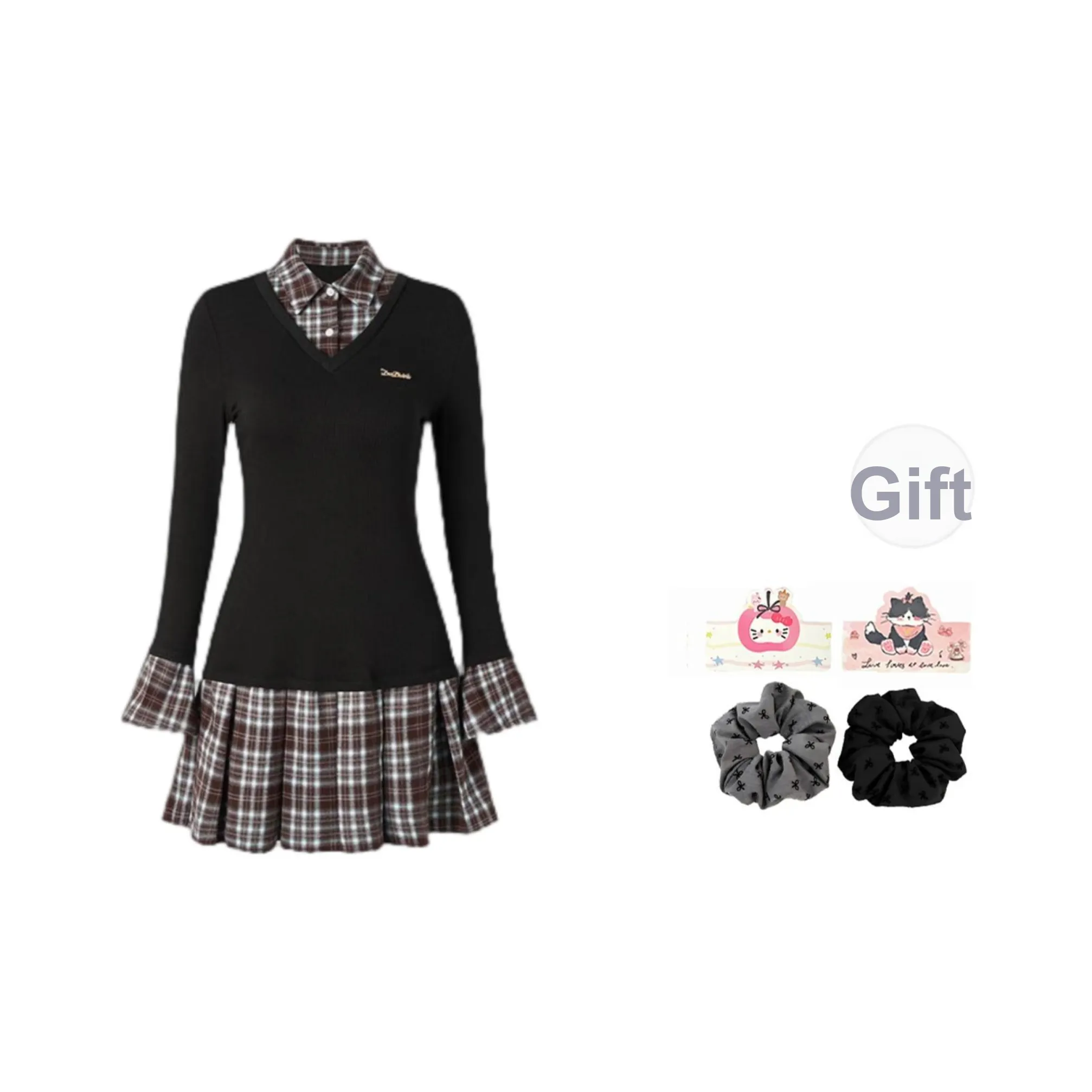 YAUH Длинное платье с длинными рукавами женское