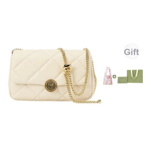 VANESSA HOGAN Коровья кожа Сумка через плечо Стандартная Женская Экрю Черный