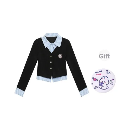 EVPGB Черный Mock Два предмета + Подарок Женская трикотажная одежда