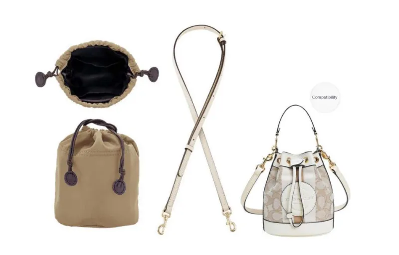 Kim Yeon sha Nylon Bag Accessory Bag Strap Women's Ecru-21