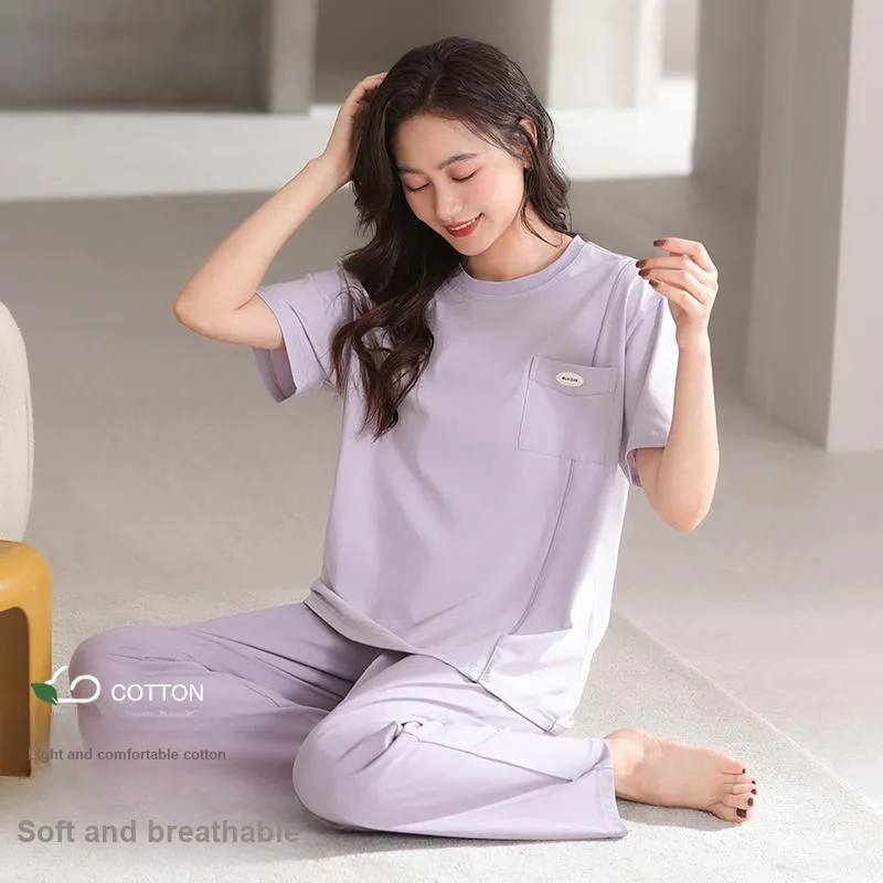 Lan Miao Pajama Set Women's Light Lavender-2