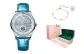 Silver Case Blue Dial Blue Strap