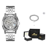Brogues Silver Steel Bracelet (Bracelet+Box)