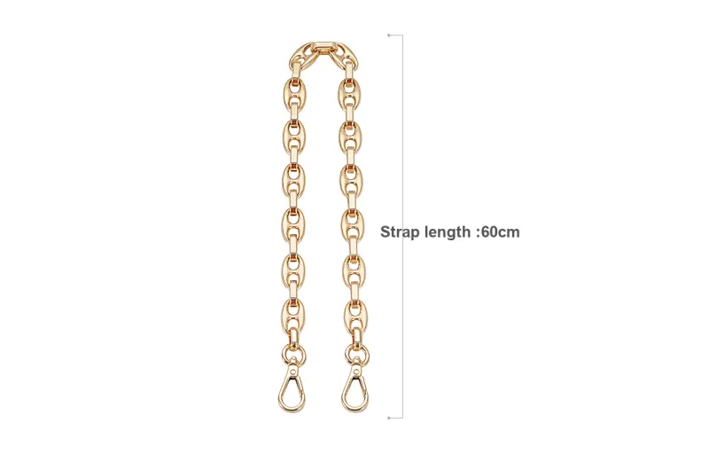 Lan Bao Fan Alloy Bag Accessory, Modified Chain Accessories Women's Gold-6