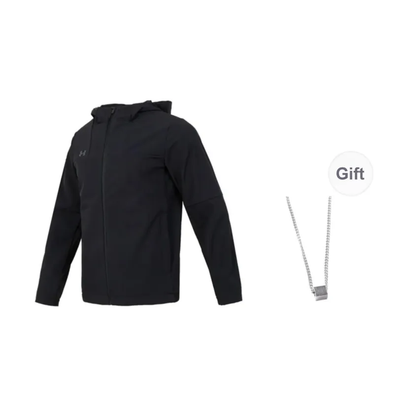 Under Armour Jackets Coats Unisex Black Comes With Necklace-0