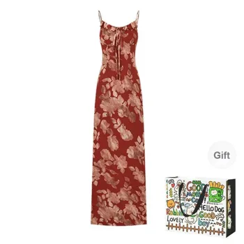 ZVJH Slip Dresses Women's Red Shopping Bag