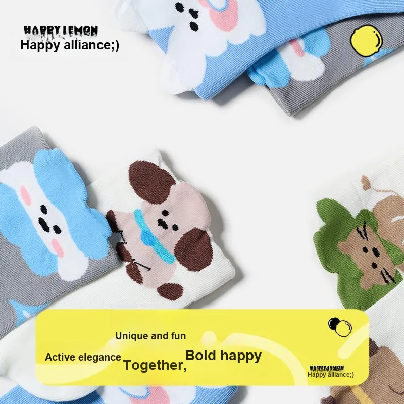 Happylemon Ankle Socks Women's 5 Pack Bedside Doll-3
