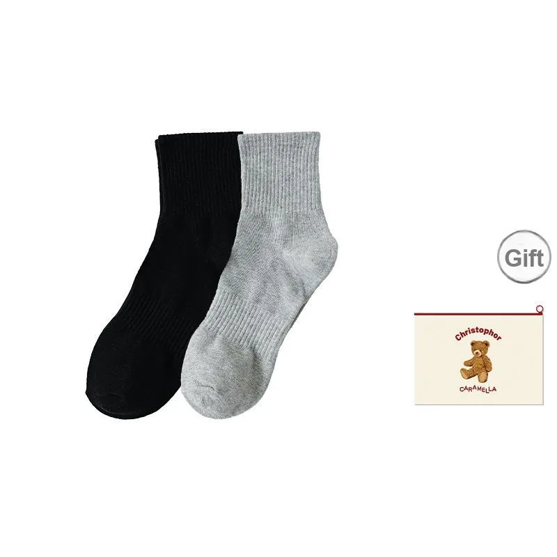 Caramella Mid Calf Socks Unisex Shopping Bag Combo Set-16