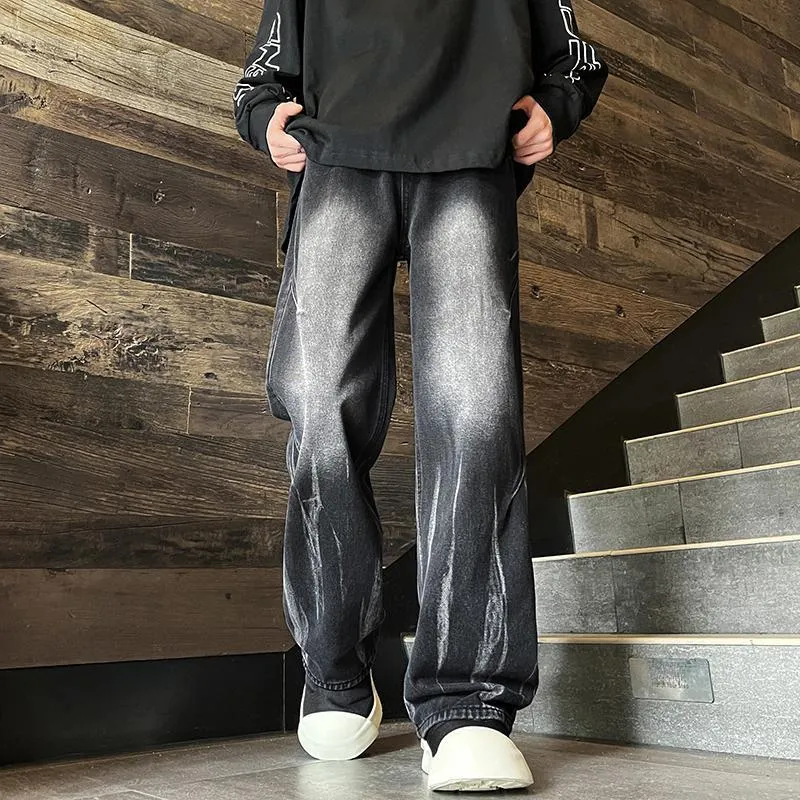 PAINT STAIN Jeans Unisex Black-1