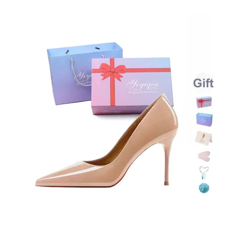 Take the Qin Низкий каблук Высокий каблук Женский Телесный Подарочный набор в коробке