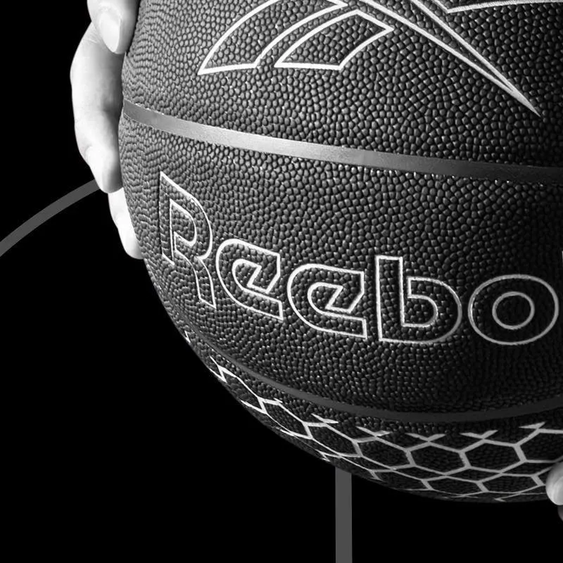 Reebok PU Basketball Black Gold Size 7 Training Match Unisex-13