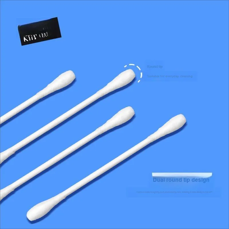 KINEPIN Paper Core Dual Round Tip Disposable Fine Pointed Toe Hygiene Cotton Buds-1