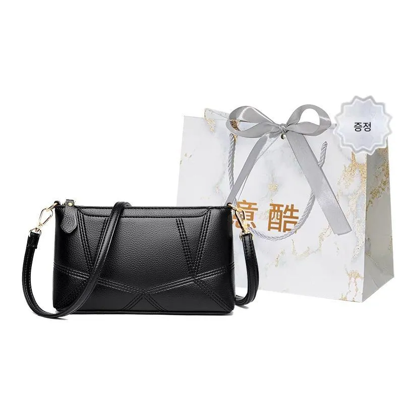 Cool Pu Shoulder Bag Crossbody Bag Regular Women's Black/Burgundy/Purple/Light Gray