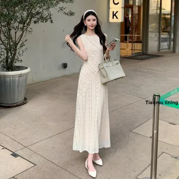 FLIM Sleeveless Dresses Women's Beige