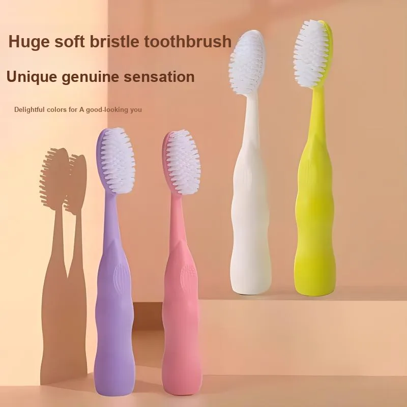Love Of Wormwood Big Mac Large Head Toothbrush Premium Soft Bristles For Easy Cleaning 2 Pcs-4