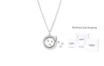 PCMY Lucky Wish Rhinestone Embellished Stars Necklace Accessories Unisex