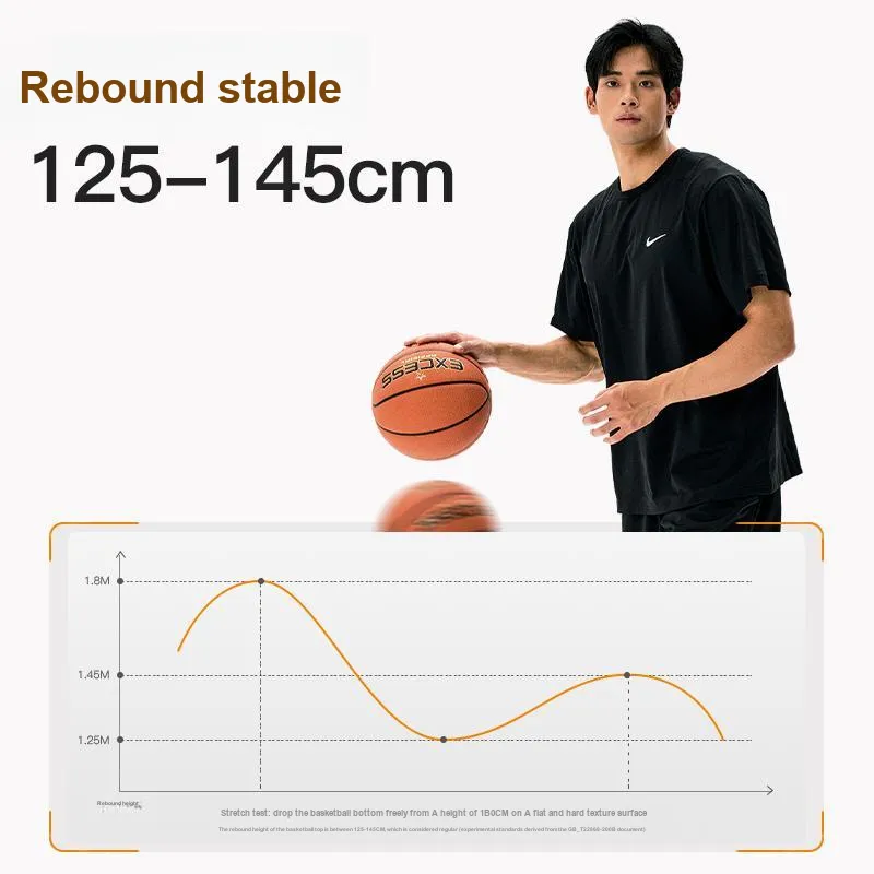 EXCESS Microfiber Leather Basketball Red Black Size 7 Ball Training Competition Unisex-3