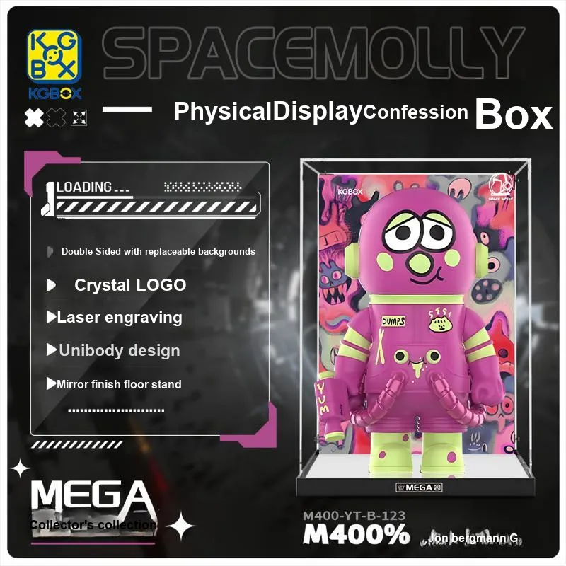 KGBOX Compatibility POPMART Molly Jon Bergman DUMPS400% Model Accessories-11