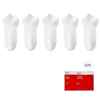 MIIOW Cool One Summer Series Ankle Socks Women's Shopping Bag 5 Pack