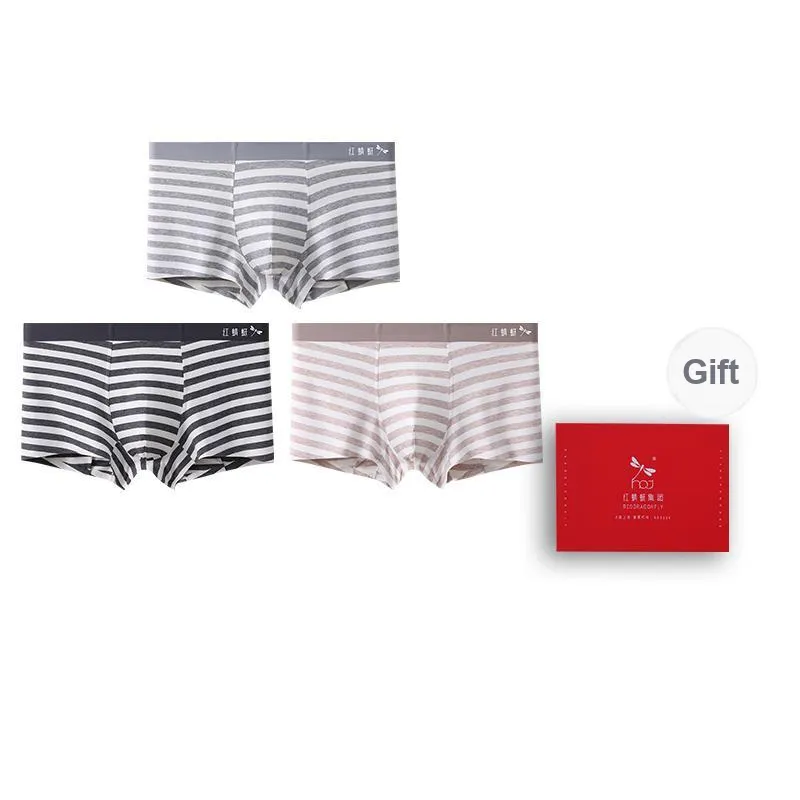 RED DRAGONFLY Cotton Panties Men's 3 Pack Gift Box Set-6