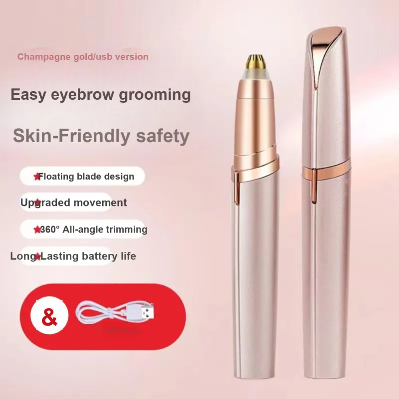 SHANGYELAMEILA Rechargeable Eyebrow Pencils Eyebrow Grooming Tool With Razor-10
