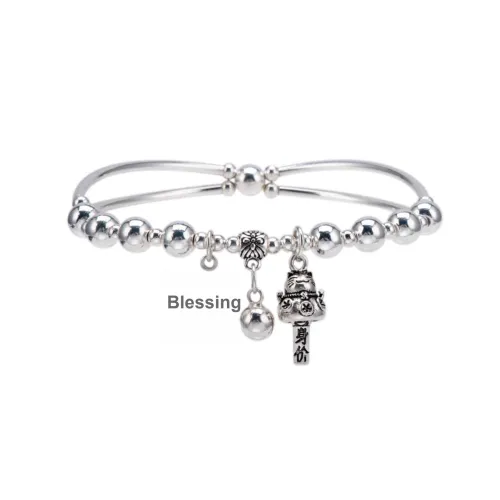 Listen To The Flowers Bloom 999 Fine Silver Bracelets Women's