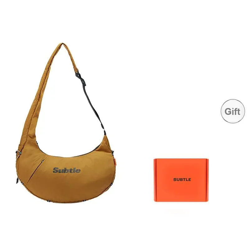 Subtle Nylon Crossbody Bag Medium Size Unisex Multicolor-14
