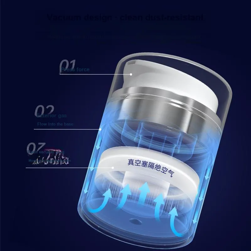 NILIYA Face Cream With Vacuum Push Button Travel Portable Bottles With Dividers-13