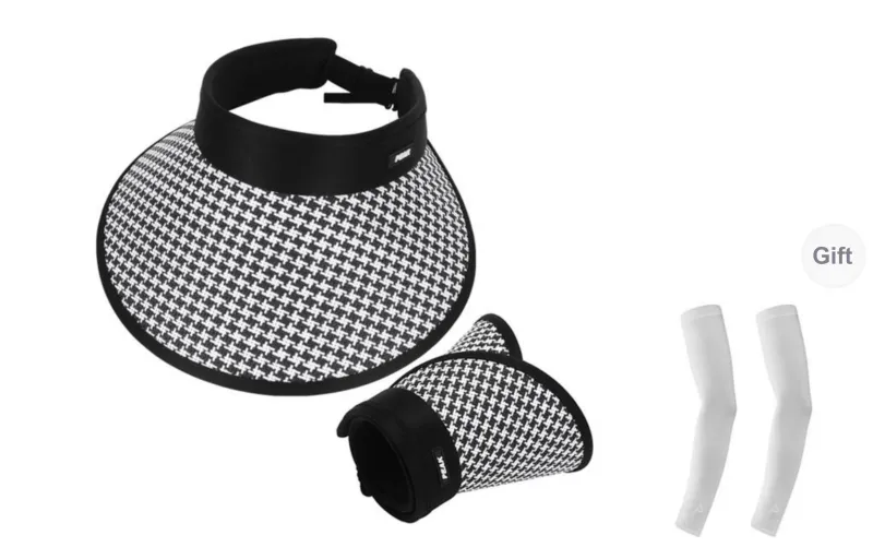 PEAK RIGHT Series Polyester Sun Protection Hats Unisex Ecru Black White-8