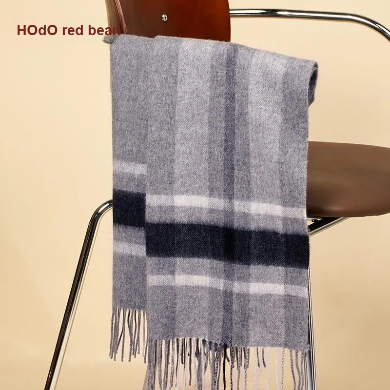 Red Bean 30% Cashmere 70% Wool Knit Scarves Women's-35