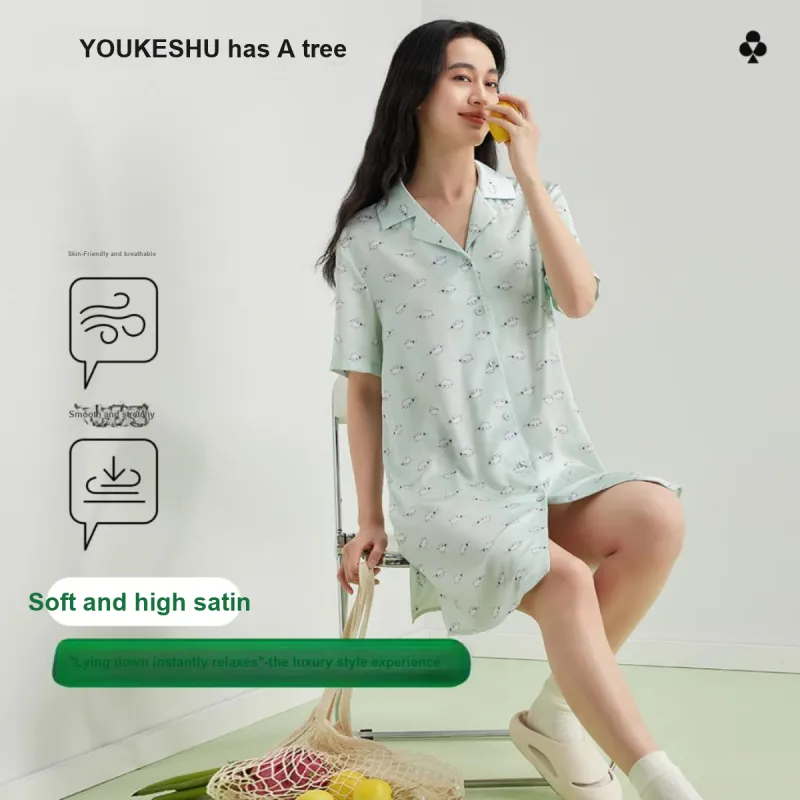 YOUKESHU Women's Nightgowns-10
