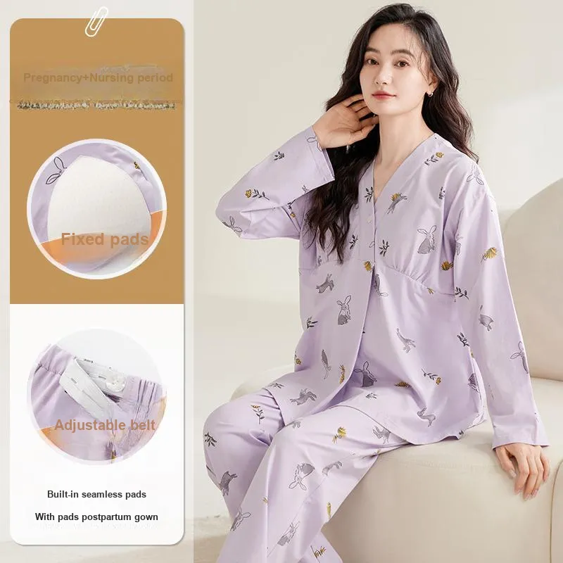 XIAFENYAN Pajama Set Women's Purple-1