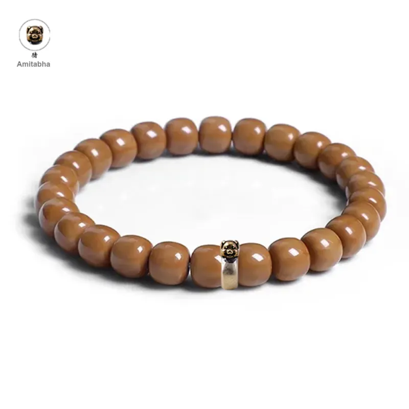 MY Monkey Head Walnut Bracelets Unisex-14
