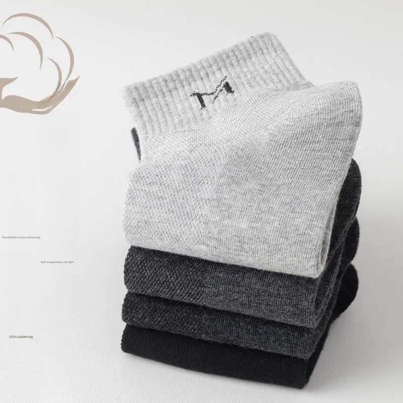 Master Mid Calf Socks Men's Shopping Bag 5 Pack-20