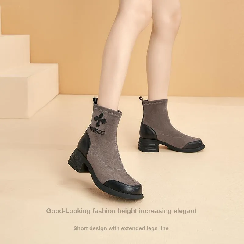 DG Ankle Boots Women's Black/Gray-4