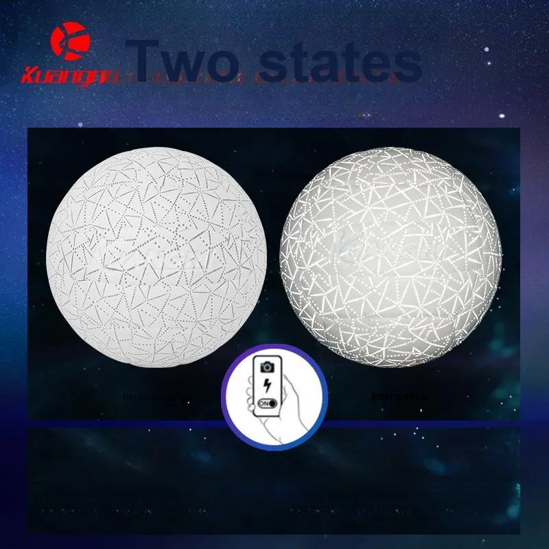 Kuangmi Shining Constellation Series PU Size 5 Volleyball Unisex White-16