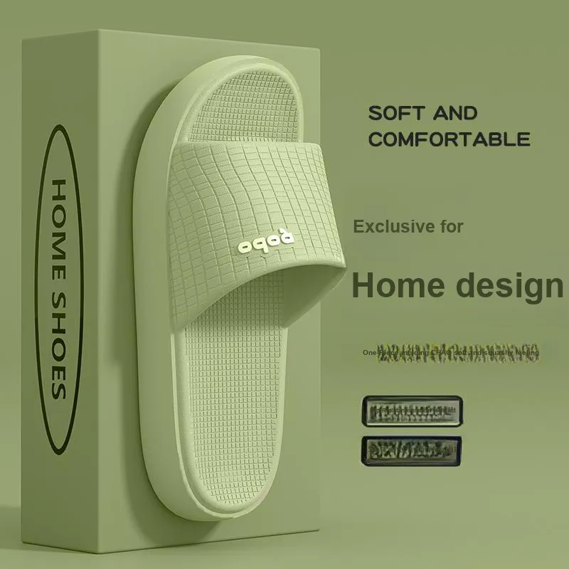 LUNNIFEIYA Squashy And Bouncy Feeling Eva Slippers, Couple Indoor Home Use Comfortable Soft Sole Odor Free-2