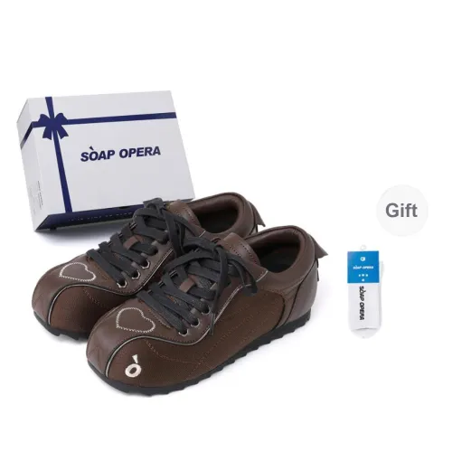 SOAP OPERA Slip Resistant Height Increasing Low Top Casual Shoes Unisex Brown