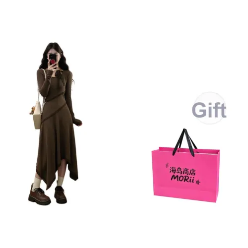 MORii Длинное платье с длинными рукавами женское