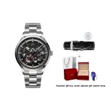 Natural Steel Band Black Dial