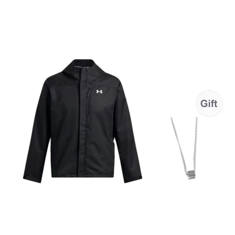Under Armour Jackets Coats Men's Black Comes With Necklace-0