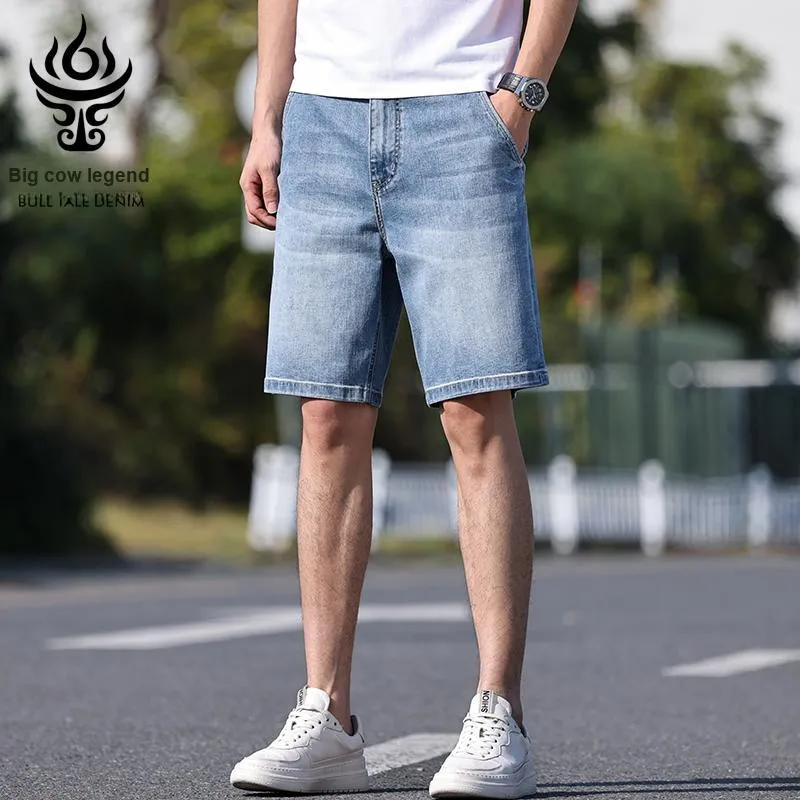 DANIUCHUANSHUO Denim Shorts Men's-3