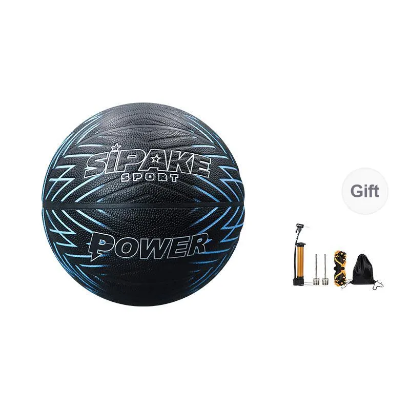 SIPAKESPORT PU Basketball Black Size 7 Training Unisex-0
