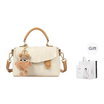 TUCANO PU Shoulder Bag, Crossbody Bag, Handbag Regular Women's Ecru/Black/Camel/Brown