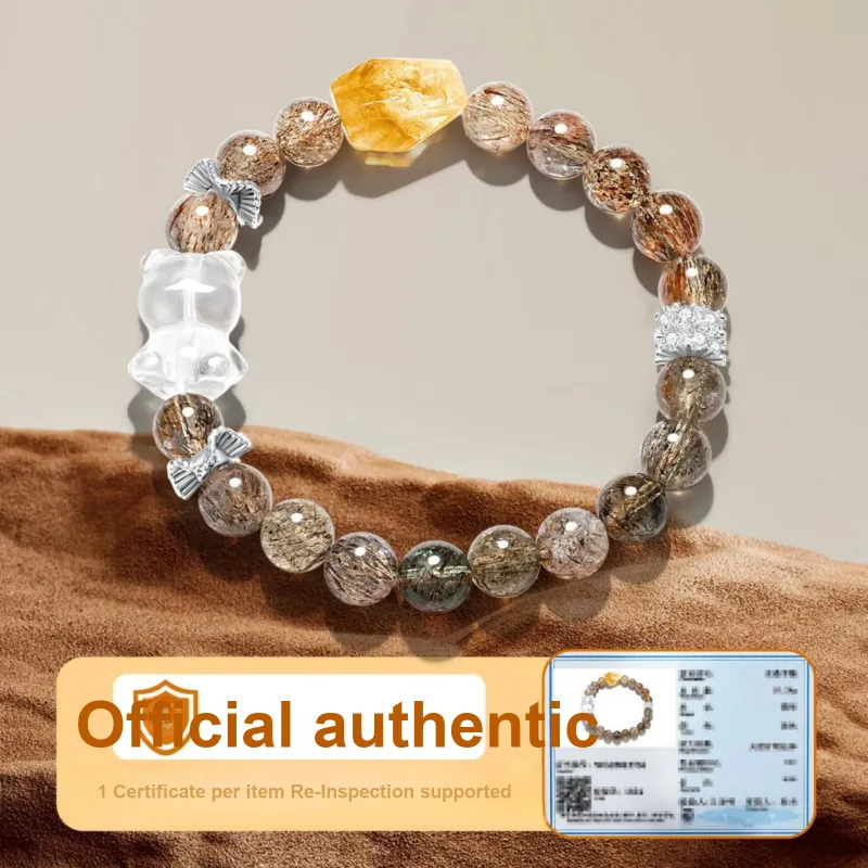 Jodie&Kevin Natural White Crystal Bracelets Unisex-3