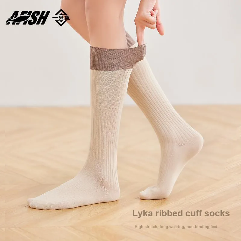 AFISH Knee High Socks Women's 3 Pack Shopping Bag-1