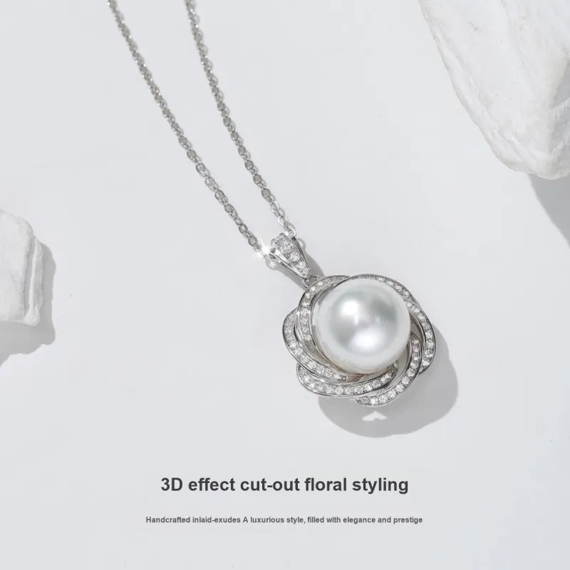 ME LUXE Saltwater Pearl Pendants Women's White-3
