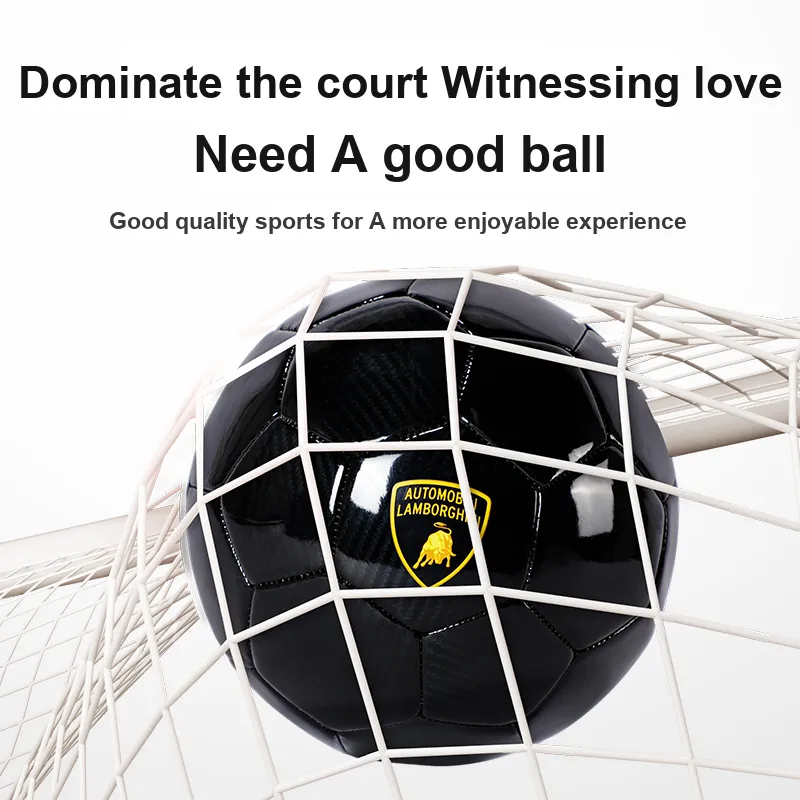 Zudis X Automobili Lamborghini Size 5 Soccer PVC Machine Stitched Soccer Ball Unisex-1