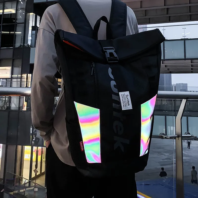 Kaka Tree Oxford Backpack Unisex Gray/Black-7